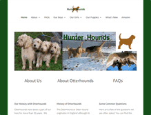 Tablet Screenshot of hunterhounds.com